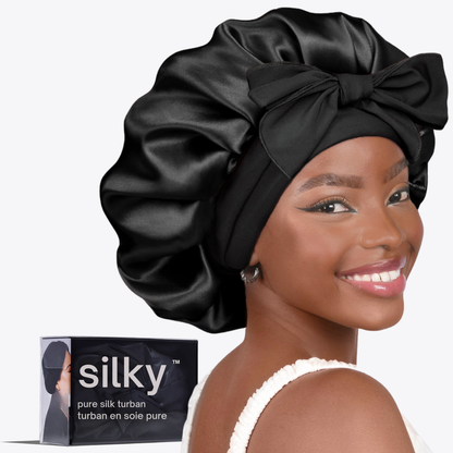 100% Silk Bonnet and Silk scrunchie set for hair